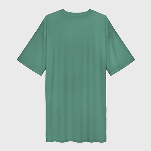 Женская длинная футболка Пластилиновый смайл / 3D-принт – фото 2
