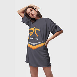 Футболка женская длинная Fnatic Arrows, цвет: 3D-принт — фото 2