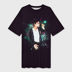 Женская длинная футболка Michael Jackson