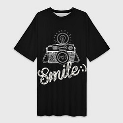 Женская длинная футболка Smile