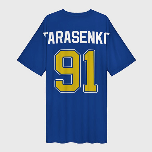 Женская длинная футболка St Louis Blues: Tarasenko 91 / 3D-принт – фото 2