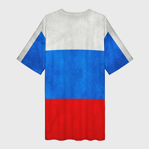 Женская длинная футболка Russia: from 26 / 3D-принт – фото 2