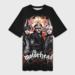 Женская длинная футболка Motorhead Band