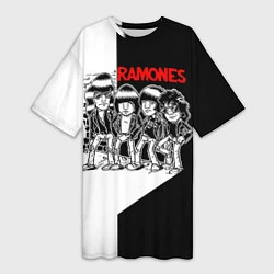 Женская длинная футболка Ramones Boys