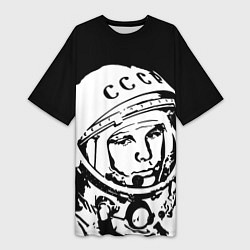 Женская длинная футболка Гагарин