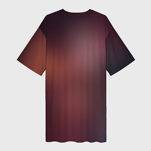 Женская длинная футболка Juggernaut / 3D-принт – фото 2