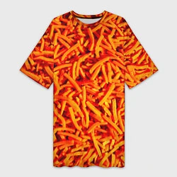 Женская длинная футболка Морковь