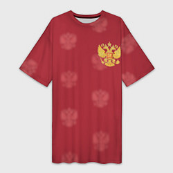 Женская длинная футболка Сборная России по футболу