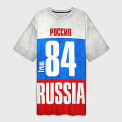 Женская длинная футболка Russia: from 84
