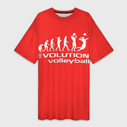 Женская длинная футболка Волейбол 23