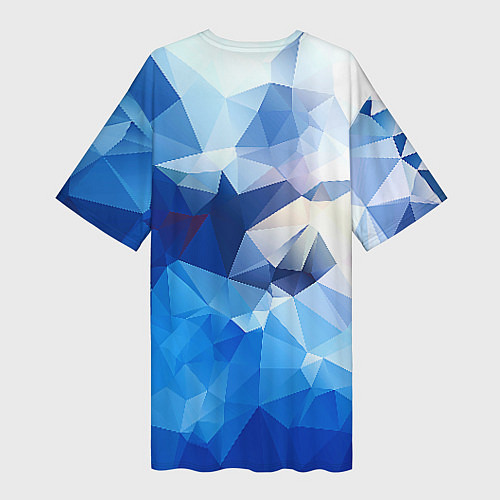 Женская длинная футболка Абстракция / 3D-принт – фото 2