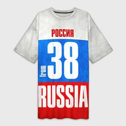 Женская длинная футболка Russia: from 38