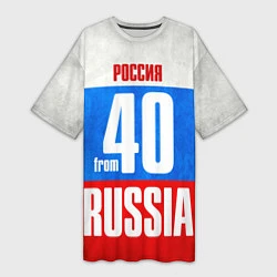 Женская длинная футболка Russia: from 40