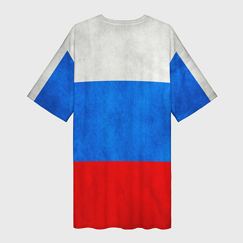 Женская длинная футболка Russia: from 62 / 3D-принт – фото 2