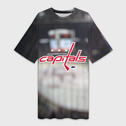 Женская длинная футболка Washington Capitals