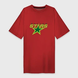 Футболка женская-платье Dallas Stars, цвет: красный