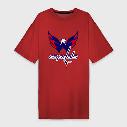 Футболка женская-платье Washington Capitals: Ovechkin, цвет: красный
