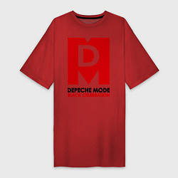 Футболка женская-платье Depeche Mode: Black Celebration, цвет: красный