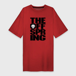 Футболка женская-платье The Offspring, цвет: красный