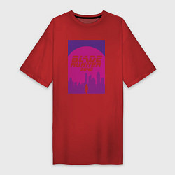 Футболка женская-платье Blade Runner 2049: Purple, цвет: красный