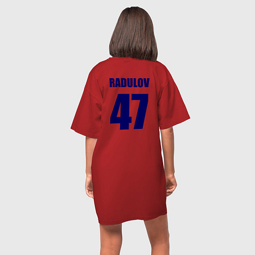 Женская футболка-платье Nashville Predators: Radulov 47 / Красный – фото 4