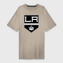 Футболка женская-платье Los Angeles Kings, цвет: миндальный