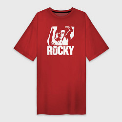 Футболка женская-платье Rocky Balboa, цвет: красный