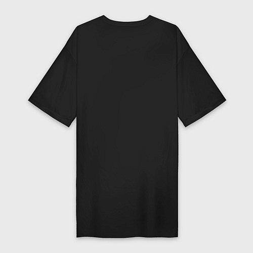 Женская футболка-платье Лошадь-бизнесмен / Черный – фото 2