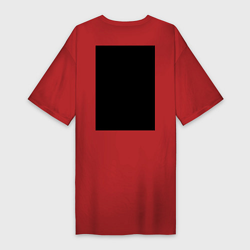 Женская футболка-платье TOP: Geometry / Красный – фото 2