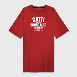 Футболка женская-платье Gatti Boxing Club, цвет: красный