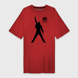 Футболка женская-платье Queen двусторонняя, цвет: красный