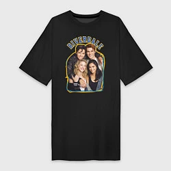 Женская футболка-платье Riverdale heroes