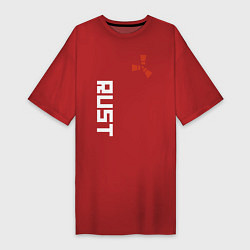 Футболка женская-платье RUST, цвет: красный