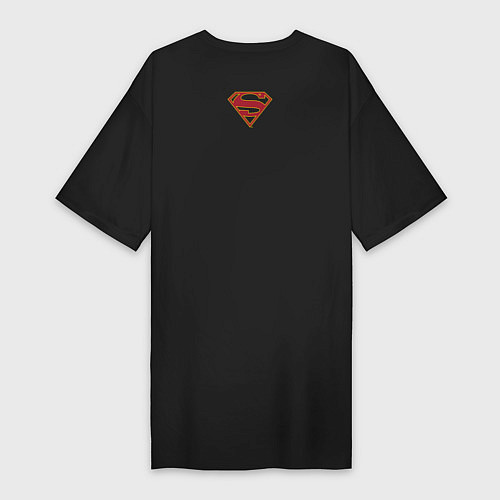 Женская футболка-платье Supergirl / Черный – фото 2