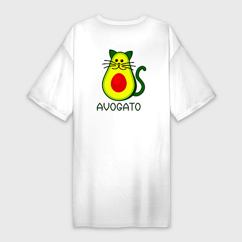 Женская футболка-платье Avokado / Белый – фото 2
