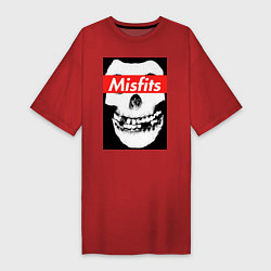 Футболка женская-платье Misfits, цвет: красный