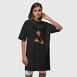 Футболка женская-платье Зомби Даффи, цвет: черный — фото 2