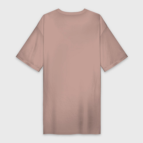 Женская футболка-платье Halloween / Пыльно-розовый – фото 2