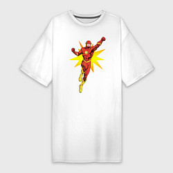 Футболка женская-платье The Flash, цвет: белый