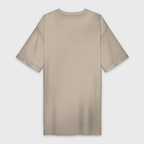 Женская футболка-платье Rust Стучим в дверь соседу Раст / Миндальный – фото 2