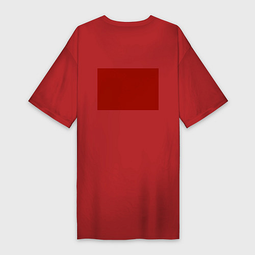Женская футболка-платье Годжо Магическая Битва арт02 / Красный – фото 2