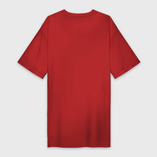 Женская футболка-платье Куда хочу туда лечу / Красный – фото 2