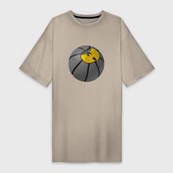 Футболка женская-платье Wu-Tang Basketball, цвет: миндальный