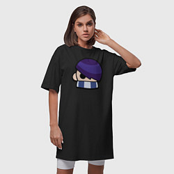 Футболка женская-платье EDGAR ICON 2, цвет: черный — фото 2