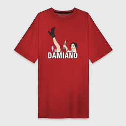 Футболка женская-платье Damiano Maneskin, цвет: красный