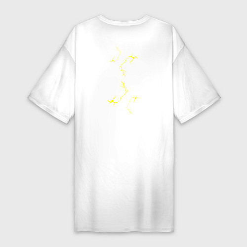 Женская футболка-платье Зинитсу / Белый – фото 2