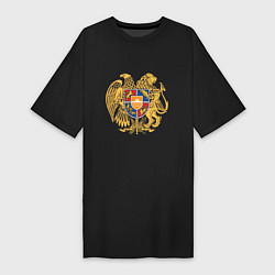 Женская футболка-платье Герб Армении Символика