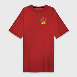 Женская футболка-платье Кубанское Казачье Войско с эмблемой