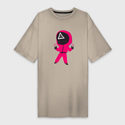 Женская футболка-платье SQUID GAME ИГРА В КАЛЬМАРА
