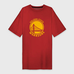 Футболка женская-платье Golden state Warriors NBA, цвет: красный